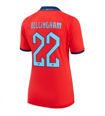 England Jude Bellingham #22 Bortatröja Kvinnor VM 2022 Kortärmad